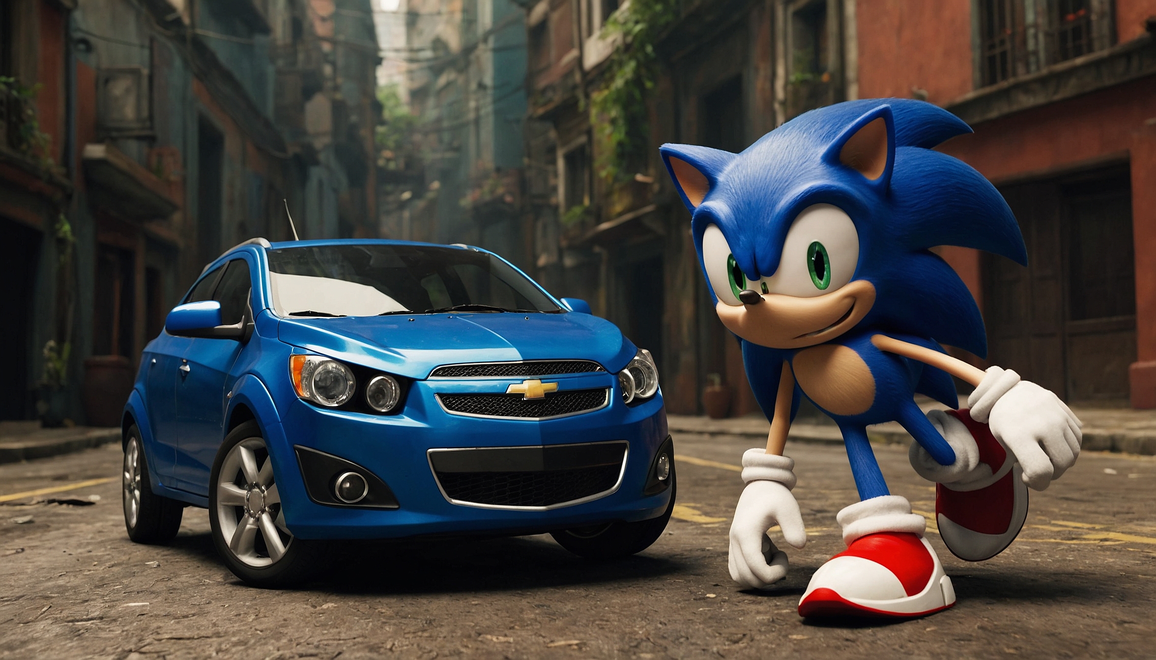 Imagem editorial sobre Sonic: O Guia Completo do Ouriço Mais Rápido, Seus Jogos, Filmes e o Carro Chevrolet